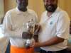 Winner of the Caricom Cup - Tony Sealey (left)