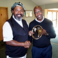 Winner of the Chairman's Trophy - Rob Anglin (right)