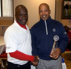 Open Winner Howard Browne (right)
