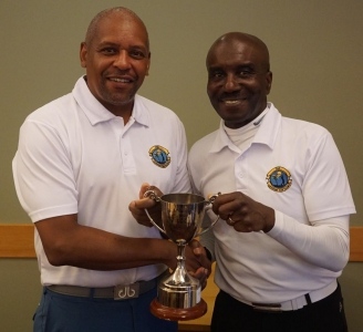 Winner Errol Murray (left)