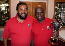 Winner of the Caricom Cup 2017 - Ian Higgins (right)