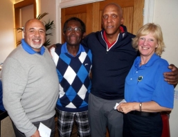Texas Scramble Winners - (left to right) - Dave Smith, Keith Riley, Micky Taylor, Mary Riley