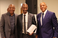 Eddie Wedderburn - Winner of the Secretary's Shield (centre)