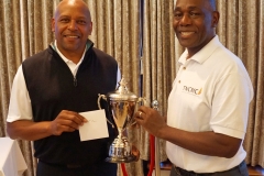 Winner Errol Murray (Left) with TNCMC\'s Don Campbell
